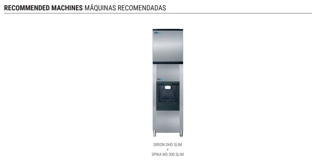 SIRION DISPENSADOR DE HIELO PARA HOTELES