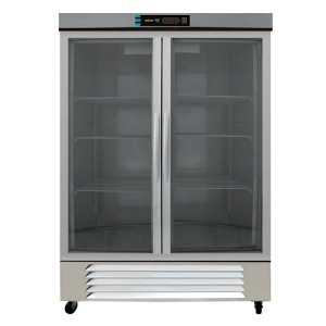 Refrigerador Profesional de Acero Inoxidable ARR-37-G-HC 2 puertas de Cristal