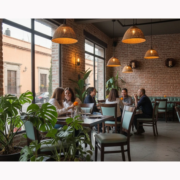 Silla de madera para Restaurante 2234 Ambientada