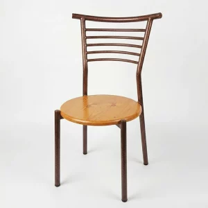 Silla de Madera y Acero para Restaurante 2118