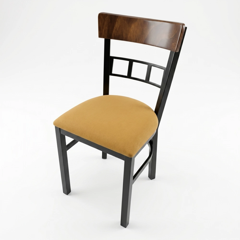 Silla de Madera y Acero para Restaurante 2060
