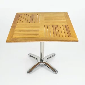 Mesa Madera Natural DT06260-TB05SS-80 para Restaurante