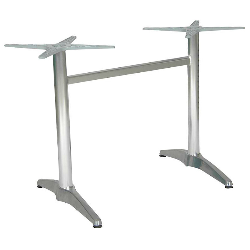 Base doble de aluminio para mesa NIGH985 formas modernas