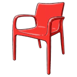 Silla de Plástico y Poliamida