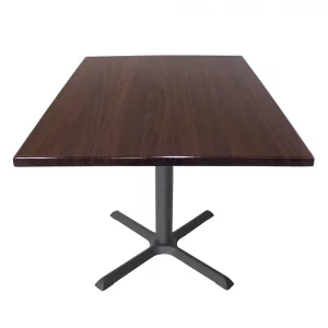 Mesa Laminado Estratificado MECMEL-TB12 para exterior de restaurante Color Nuez