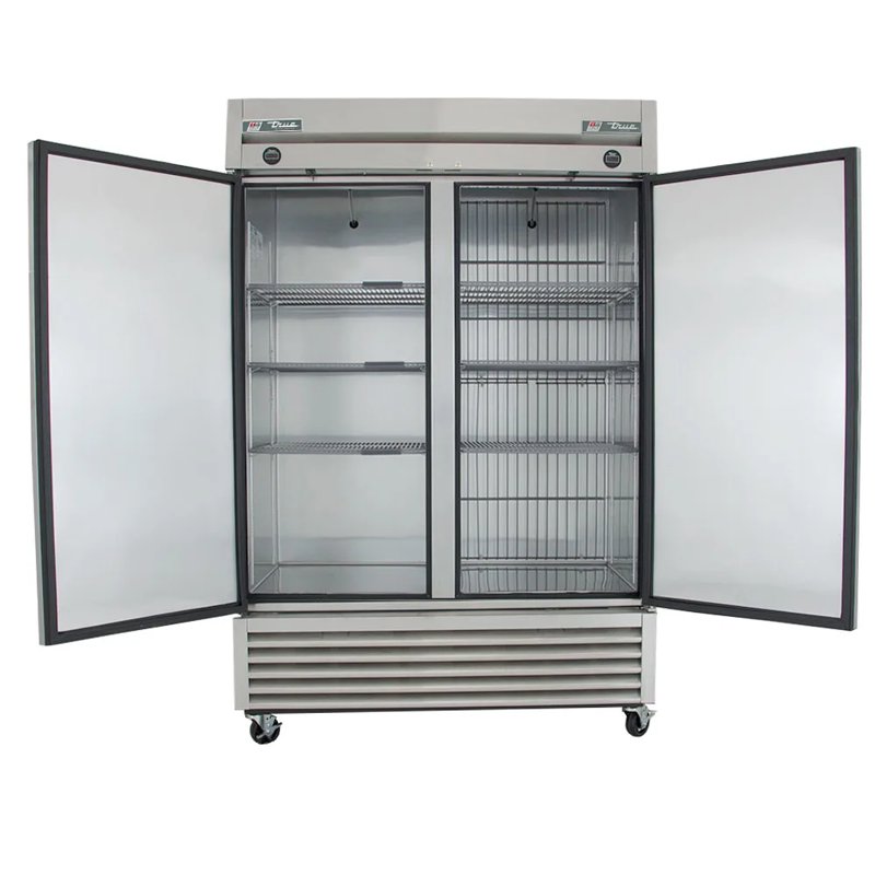 Refrigerador de dos puertas cristal (True)