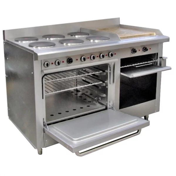 Estufa industrial electrica ec6-h-grill-e