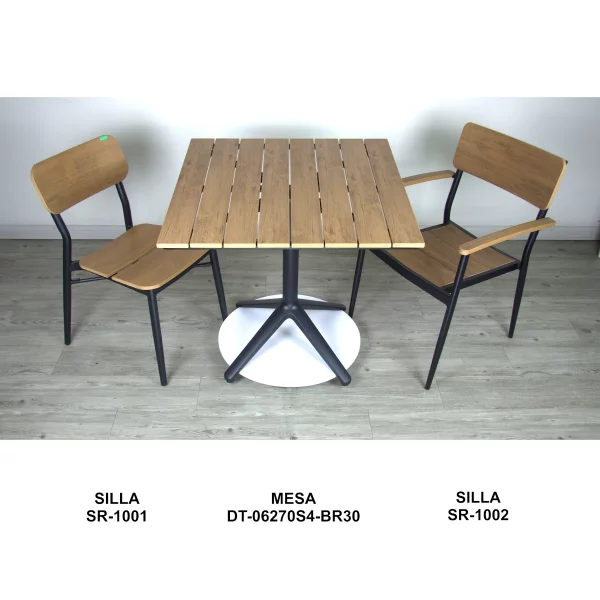 SILLAS Y MESAS PARA EXTERIOR DE RESTAURANTE, HOTEL Y CAFETERIA