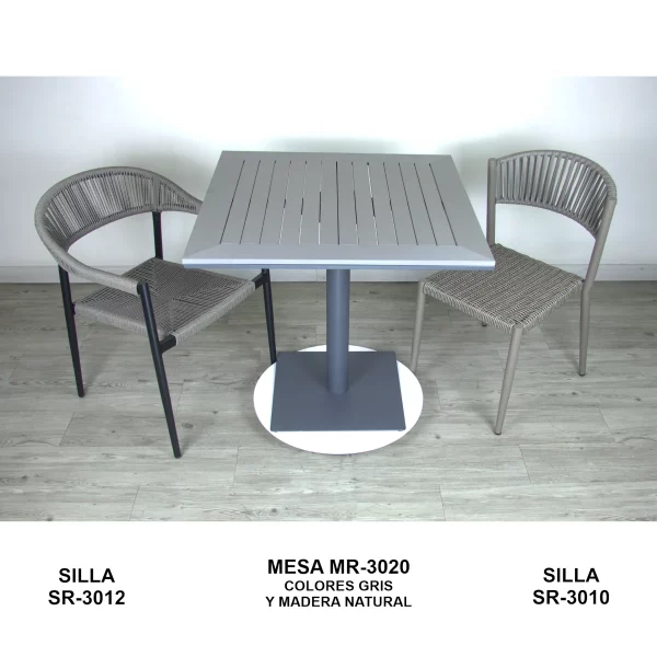 Sillas y Mesas para exteriores de restaurante y hotel