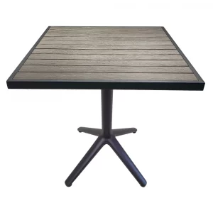 Mesa Aluminio y Poly-Madera TTS214-BR30 para exteriores de restaurante