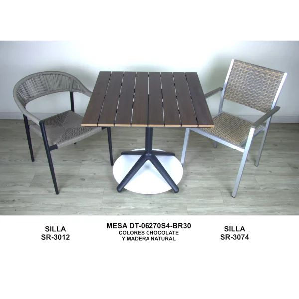 Mesas y sillas para exteriores de restaurante y hotel dt06270-br30 Grupo Reimse