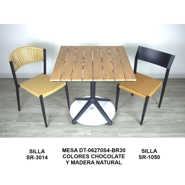 Sillas y Mesas para exteriores de restaurante y hotel