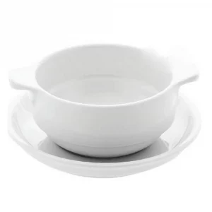Juego Tazón-Consomé-Plato DTCA 350cc-12cm para restaurante y hoteles