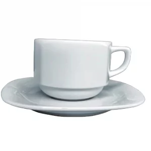 Juego Taza-Plato-Cuadrado DETEC90 90cc para restaurante y hoteles