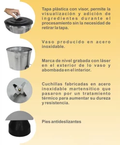 LQBI 25 3 La Licuadora Industrial LQBI-25 con Pedestal y capacidad de 25 Litros le permite vaciar su contenido con gran facilidad. Si tiene necesidad continua de gran volumen entonces la licuadora con Pedestal LQBI-25 es un equipo que no puede faltar en su Cocina Industrial o Comercial. Fabricada en Acero Inoxidable para uso rudo y de larga vida. La base-pedestal de la licuadora tiene sistema de volteo y por lo tanto le evita tener que cargar el vaso. Regresar a Licuadoras Industriales