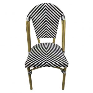 Silla de Aluminio Tejida SR-2675 para hotel y restaurante