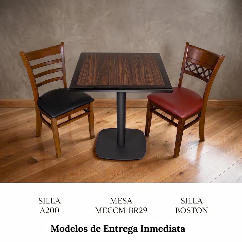 Mesas y sillas para Restaurante y Hoteles Grupo Reimse