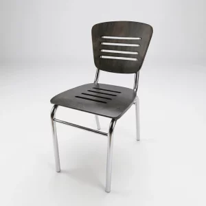 Silla de Madera y Acero para Restaurante SR-1070