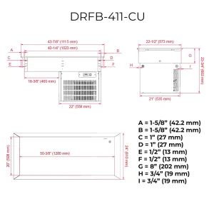DRFB 411 HC dimensiones Cuba Refrigerada Empotrable DRFB-411-CU tipo Drop In con Capacidad de 4 Insertos Enteros. El aliado ideal para montar barras de ensaladas o estaciones dinámicas de alimentos fríos. Su instalación a ras de encimera asegura que el protagonismo visual lo tengan tus platillos, exhibiéndolos siempre con una frescura impecable. Gracias a sus 3 diferentes medidas (DRFB-311-CU y DRFB-511-CU), seguramente encontrará el que se ajuste a sus necesidades. Medidas: 1440 x 610 x 603 mm (frente x fondo x alto) Fabricado en acero inoxidable Placas refrigeradas compatibles con las dimensiones "Gastronorm" Temperatura de trabajo: -5 °C a 0 °C en ambiente externo de 27 °C y 55% de H.R.